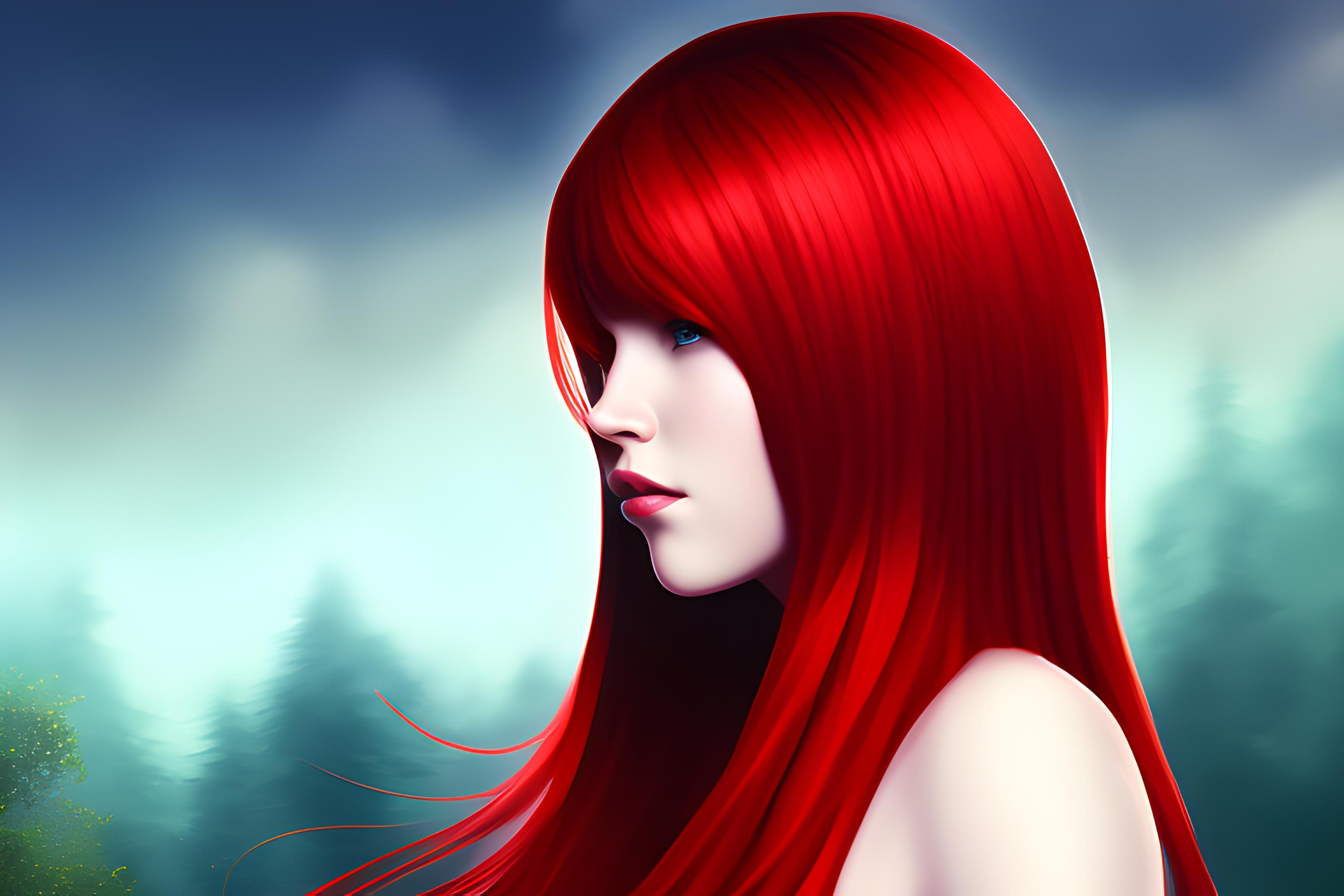 red hair